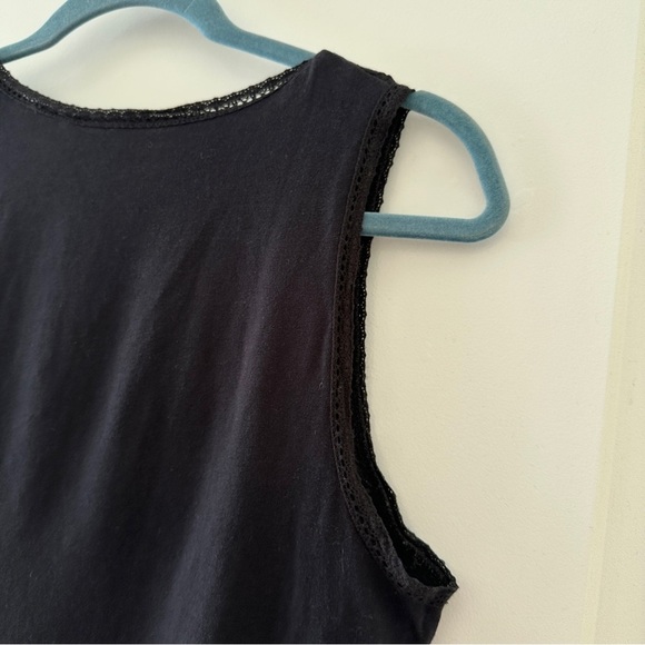 Vintage Y2K Requirements Black Eyelet Bow Sleeveless Top Women’s Size Medium - Picture 12 of 15